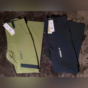 Lot of 2 Adidas Zupahike Terrex Hiking Pants 28 Waist 29 Inseam Black/Olive $210